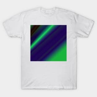 BLUE GREEN BLACK ABSTRACT TEXTURE T-Shirt